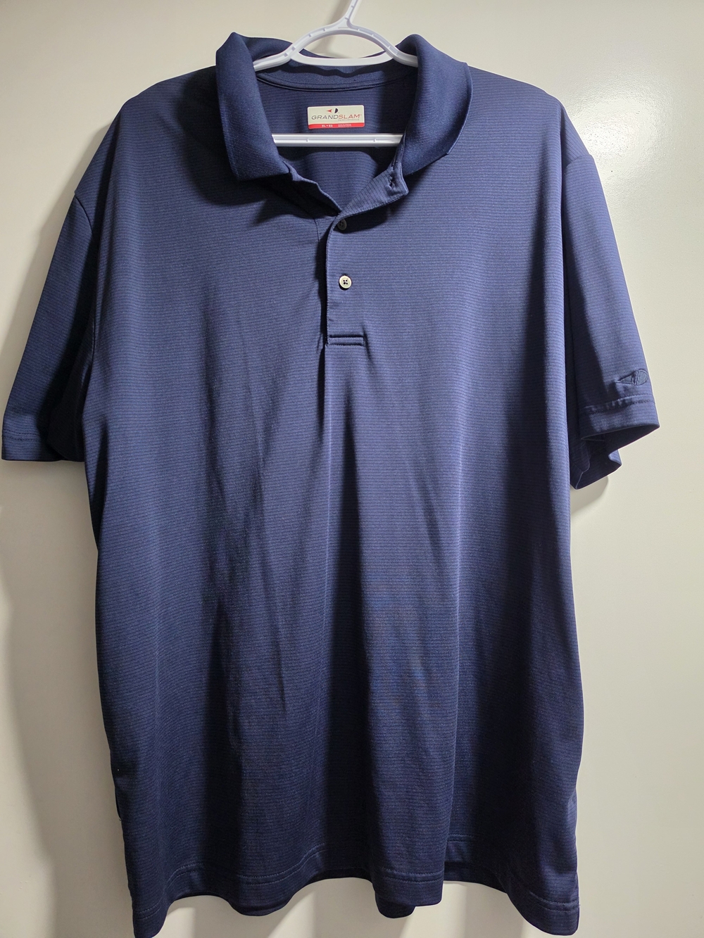Grand Slam Men's Navy Blue Polo Performance Shirt